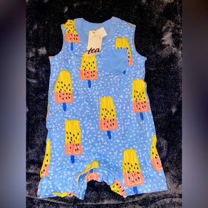 Tea Collection Summer Pocket Tank One Piece With Popsicles